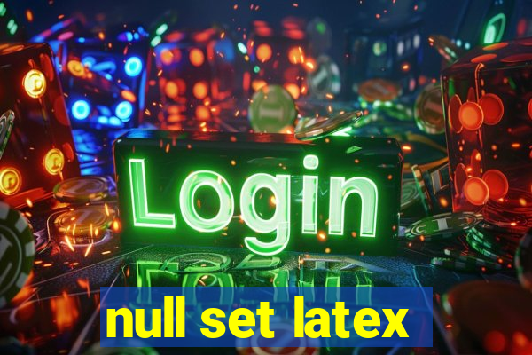 null set latex